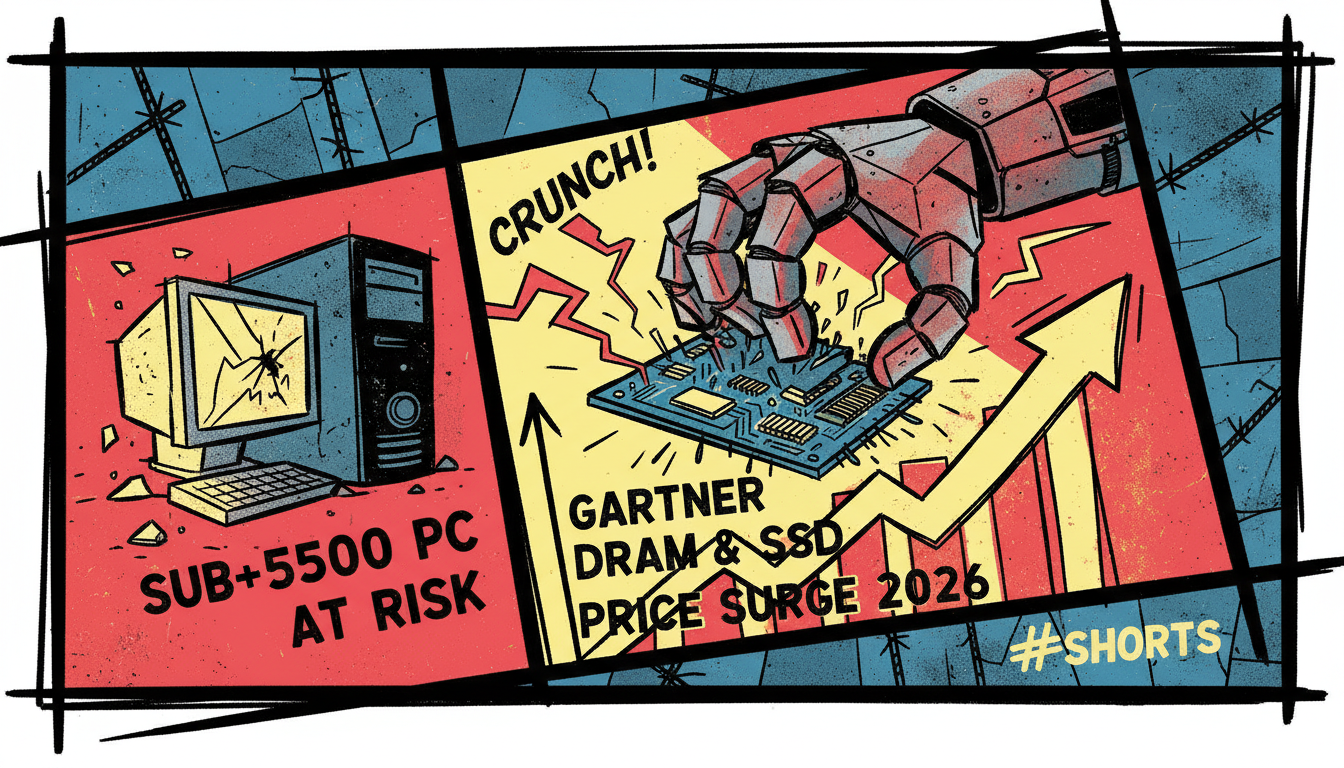 Gartner Bombshell: DRAM & SSD Price Hikes Threaten Sub-$500 PCs in 2026!